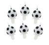 Football Soccer Ball, cake candle set of 6