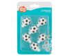 Football Soccer Ball, cake candle set of 6