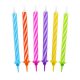 Colour Spiral birthday candle, candle set