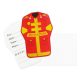 Fireman Fire Brigade yellow invitation 6 pcs