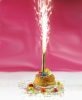 Happy Birthday Gold Gold Cake Firework 12 cm 2 pcs