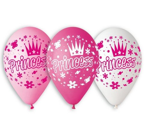 Princess Princess, balloon, 5 pcs 12 inch (30 cm)