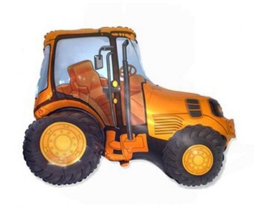 Tractor Orange Tractor foil balloon 36 cm (WP)