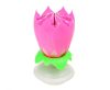 Colour Pink Pink Flower Musical Birthday Candle Set