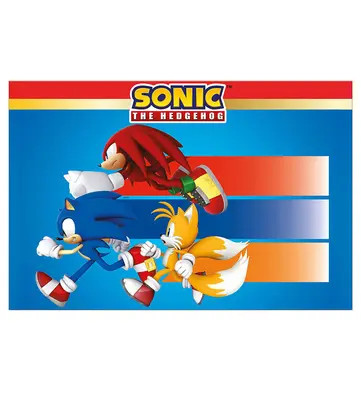 Sonic the Hedgehog Sega plastic tablecloth 120x180 cm class II