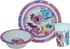 Dragon Dragon, Glam dinnerware set, micro plastic set in Box