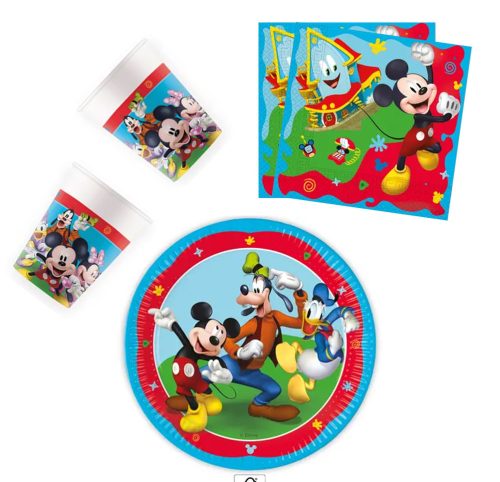 Disney Mickey  Rock the House party set 36 pieces with 23 cm plate