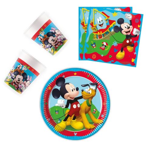 Disney Mickey  Rock the House party set 36 pieces with 20 cm plate