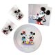 Disney Mickey  Disney 100 Mickey party set with 36 pieces and 23 cm plate