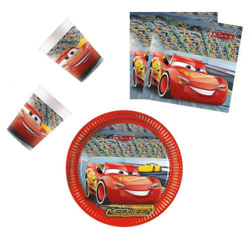 Disney Cars Arena Race party set with 36 pieces and 23 cm plate