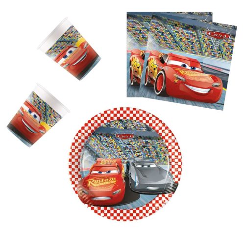 Disney Cars Arena Race party set 36 pieces with 20 cm plate