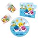 Baby Shark Fun in the Sun 36-piece party set with 23 cm plates