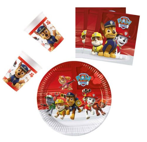 Paw Patrol Ready For Action party set 36 pcs with 23 cm plate