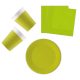 Colour Unicolour Light Green, Green party set 36 pieces with 20 cm plate