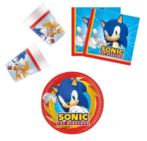 Sonic the Hedgehog Sega Sonic the Hedgehog party set 36 pcs with 20 cm plate