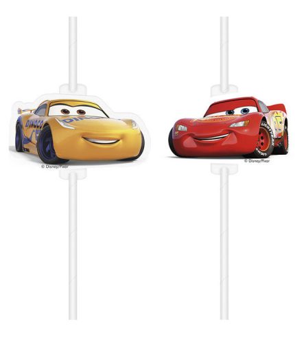 Disney Cars Arena Race paper straw, set of 4