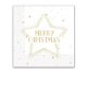 Christmas Gold Merry Christmas Star i napkin 20 pcs 33x33 cm