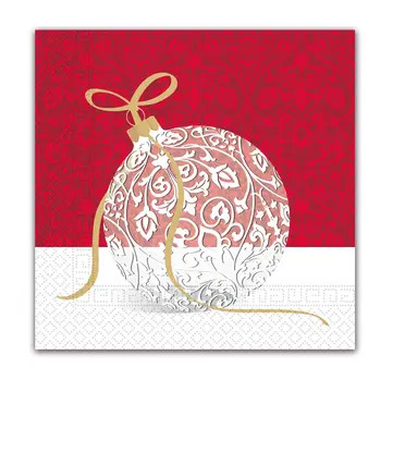 Christmas Elegant Xmas Ball i napkin 20 pcs 33x33 cm