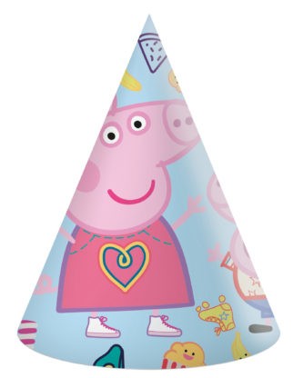 Peppa Pig Messy Play party hat, shako (set of 6)