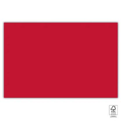 Colour Unicolour Red paper tablecloth 120x180 cm FSC