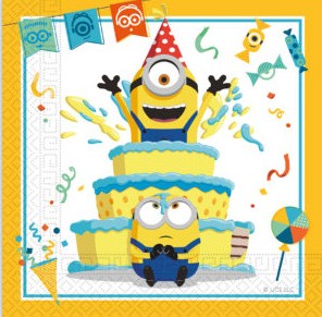 Minions The Rise of Gru napkin set of 20 33x33 cm