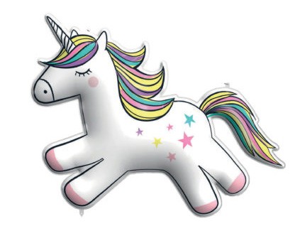 Unicorn Rainbow Colors foil balloon 96 cm