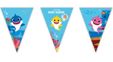 Baby Shark Fun in the Sun flag garland