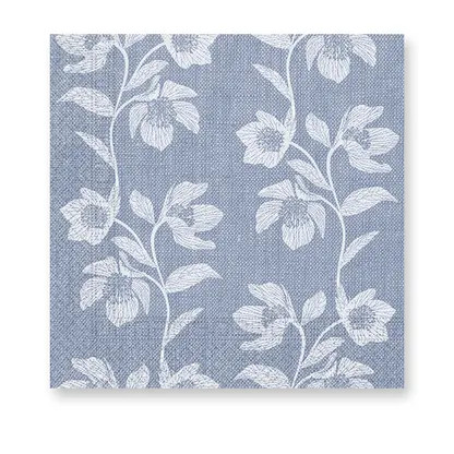 Floral Turquoise Flowers napkin 20 pcs 33x33 cm