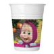 Masha and the Bear Forest plastic cups 8 pcs 200 ml