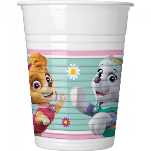 Paw Patrol Skye and Everest plastic cups set of 8, 200 ml