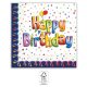 Happy Birthday Multicolor Happy Birthday napkin 20 pcs 33x33 cm FSC