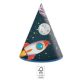 Space Rocket Space party hat, shako 6 pcs FSC