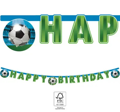 Football Soccer Fans Happy Birthday Sign FSC 2 m