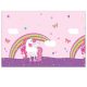 Unicorn Rainbow Colors plastic tablecloth 120x180 cm