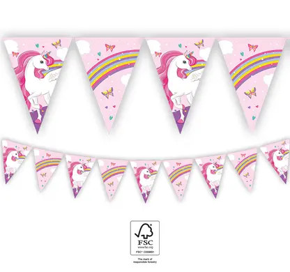 Unicorn Rainbow Colors FSC Bunting 2.3 m