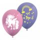 Unicorn Rainbow Colors balloon, 8-pack