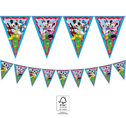 Disney Mickey  Rock the House flag garland FSC 2.3 m