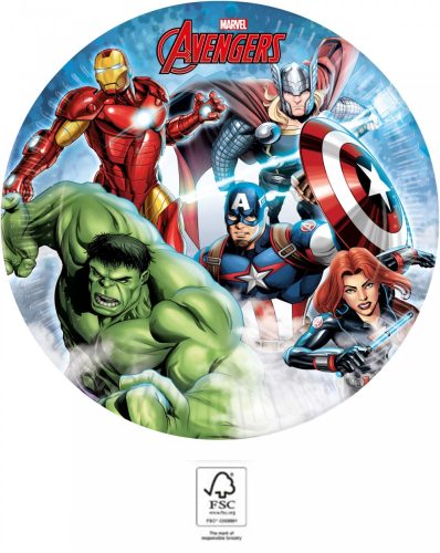 Avengers Infinity Stones 8-pack paper plates 23 cm FSC