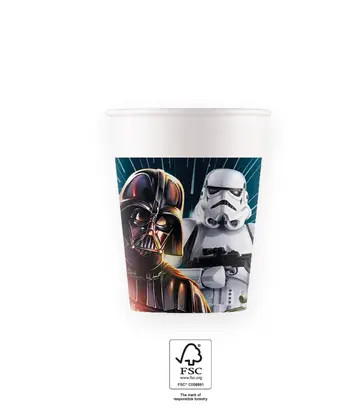 Star Wars Galaxy paper cup 8 pcs 200 ml FSC