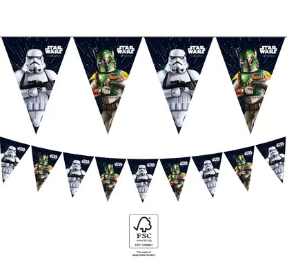 Star Wars Galaxy banner garland FSC 2.3 m