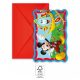 Disney Mickey  Rock the House Party invitation set of 6 FSC