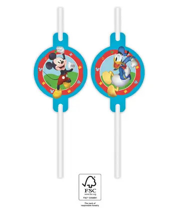 Disney Mickey  Rock the House paper straw, 4-piece set FSC