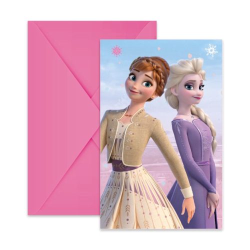 Disney Frozen Wind  party invitation set of 6 FSC