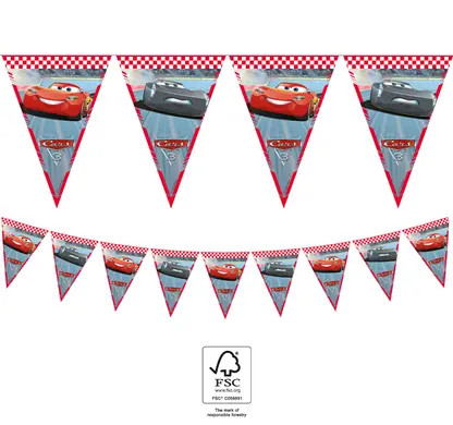 Disney Cars Arena Race flag banner FSC 2.3 m