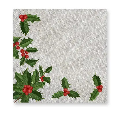 Christmas Mistletoe i napkin 20 pieces 33x33 cm