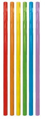 Colour Multicolor plastic straw, set of 6