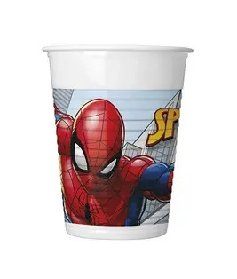 Spiderman Crime Fighter plastic cup 8 pieces 200 ml