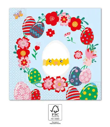 Easter Funny 20-piece napkin pack 33x33 cm FSC