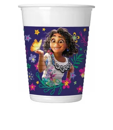 Disney Encanto Flower plastic cup 8 pcs 200 ml