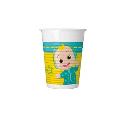 Cocomelon Music plastic cup 8 pcs 200 ml